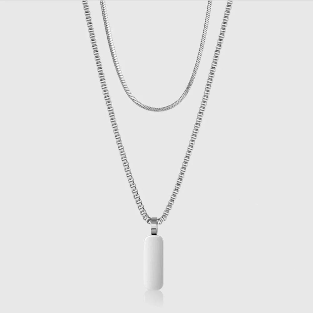NEW Sylvian Grant minimal pendant necklace duo - Picture 3 of 9